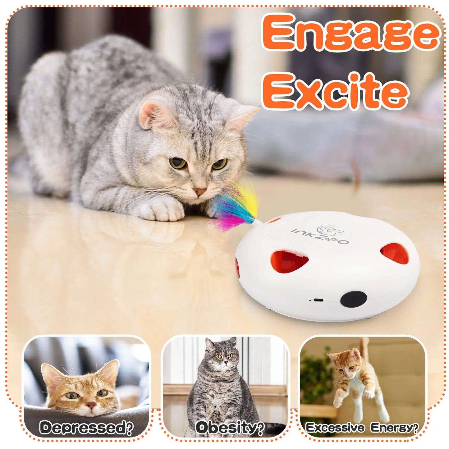 Interactive Cat Toy – Keep Your Cat Active & Happy