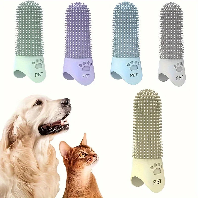Silicone Dog & Cat Tooth Cleaning Brush